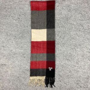 Cashmere Scarf Plaid Luxury Cottage Red‎ Fringed Scarf soft cozy